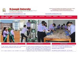 सेंट जोसेफ यूनिवर्सिटी's Website Screenshot