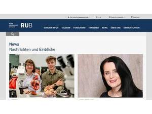 Ruhr-Universität Bochum's Website Screenshot