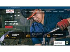 RIMT University's Website Screenshot