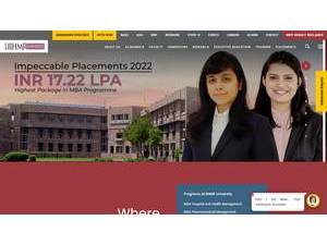 IIHMR विश्वविद्यालय's Website Screenshot