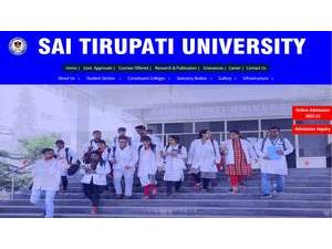 Sai Tirupati University's Website Screenshot