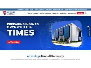 बेनेट विश्वविद्यालय's Website Screenshot