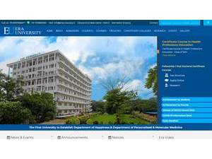 Era University's Website Screenshot