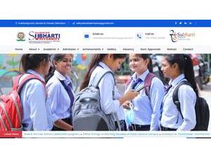 Ras Bihari Bose Subharti University's Website Screenshot