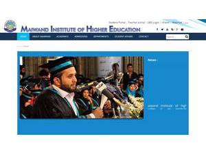 Maiwand institute of Higher Education's Website Screenshot