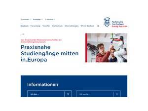 Technische Hochschule Georg Agricola's Website Screenshot