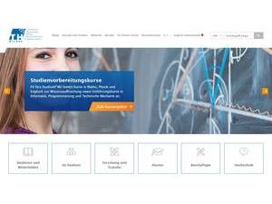 Technical University of Applied Sciences Wildau's Website Screenshot