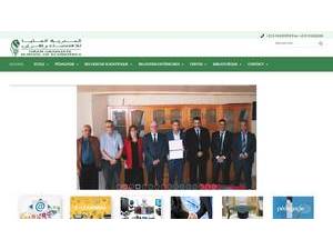المدرسة العليا في الإقتصاد بوهران's Website Screenshot