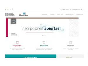 Universidad Nacional de los Comechingones's Website Screenshot