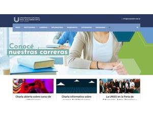 Raúl Scalabrini Ortiz National University's Website Screenshot