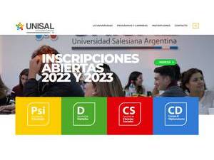Universidad Salesiana's Website Screenshot