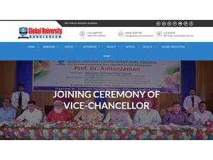 গ্লোবাল ইউনিভার্সিটি বাংলাদেশ's Website Screenshot