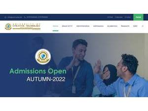 University of Creative Technology Chittagong's Website Screenshot