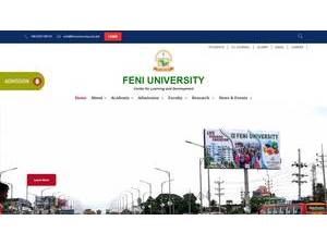 ফেনী বিশ্ববিদ্যালয়'s Website Screenshot