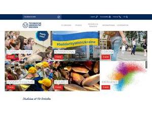 Technische Universität Dresden's Website Screenshot