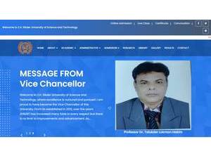 জেড এইচ সিকদার বিজ্ঞান ও প্রযুক্তি বিশ্ববিদ্যালয়'s Website Screenshot