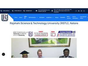 রাজশাহী বিজ্ঞান ও প্রযুক্তি বিশ্ববিদ্যালয়'s Website Screenshot