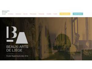 Beaux-Arts de Liège's Website Screenshot