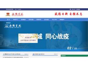 安阳学院's Website Screenshot