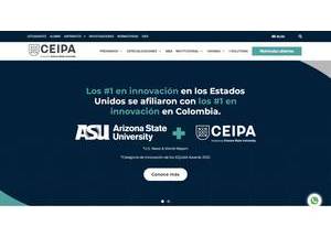 Ceipa University Foundation's Website Screenshot