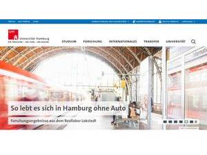 Universität Hamburg's Website Screenshot