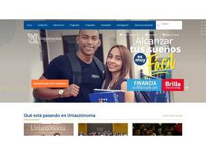 Corporación Universitaria Autonoma del Cauca's Website Screenshot