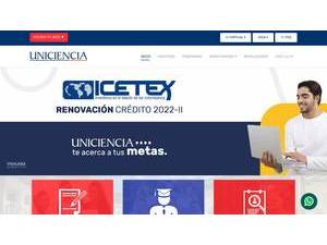 Corporacion Universitaria de Ciencia y Desarrollo's Website Screenshot