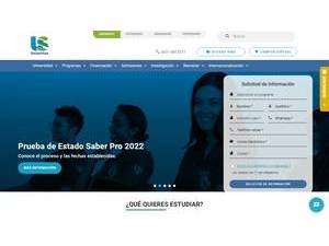 Sanitas University Foundation's Website Screenshot