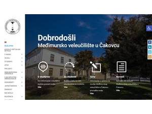 Medimursko veleucilište u Cakovcu's Website Screenshot
