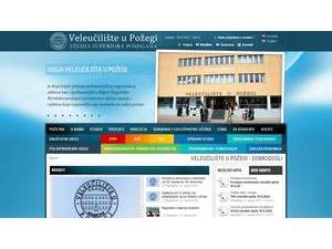Polytechnic of Požega's Site Screenshot