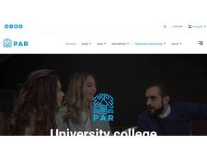PAR University of Applied Sciences's Website Screenshot
