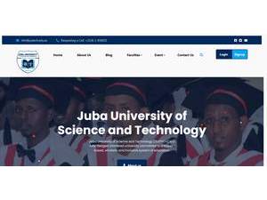 Jaamacadda Juba ee Cilmiga iyo Tiknolojiyada's Website Screenshot