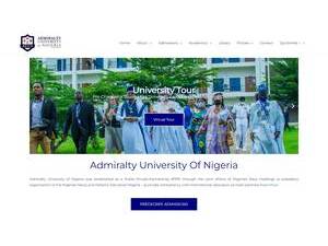 Admiralty University of Nigeria's Website Screenshot