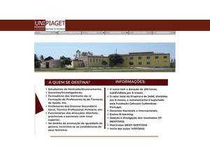 Jean Piaget University of Mozambique's Website Screenshot