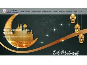 Elrazi University's Website Screenshot