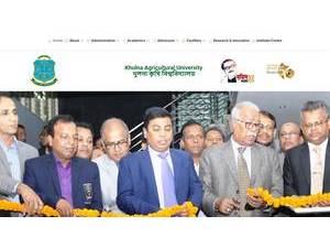 খুলনা কৃষি বিশ্ববিদ্যালয়'s Website Screenshot