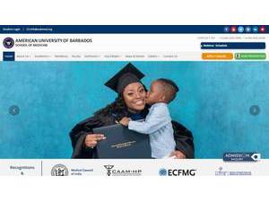 American University of Barbados's Website Screenshot