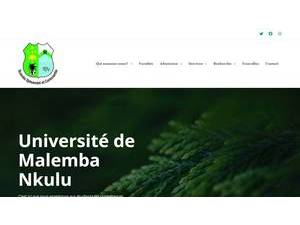 Université de Malemba Nkulu's Website Screenshot