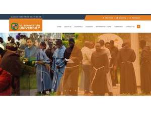 St. Bonaventure University's Website Screenshot