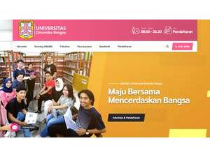 Dinamika Bangsa University's Website Screenshot