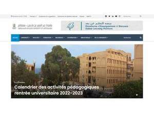جامعة عبد الحميد بن باديس–مستغانم's Website Screenshot
