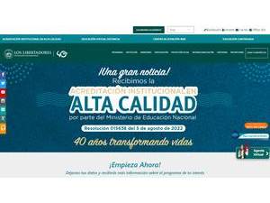 Fundacion Universitaria Los Libertadores's Website Screenshot