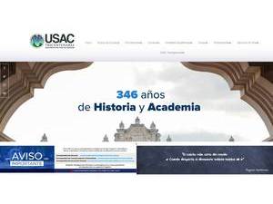 University of San Carlos of Guatemala's Website Screenshot