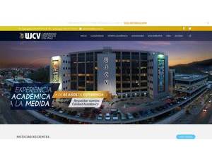 José Cecilio del Valle University's Website Screenshot