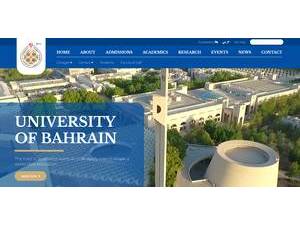 جامعة البحرين's Website Screenshot