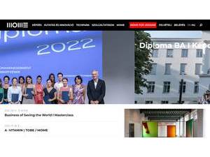 Moholy-Nagy University of Art and Design's Website Screenshot