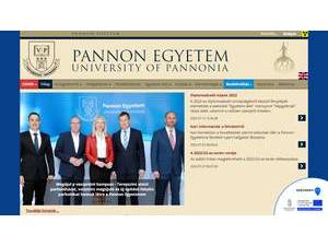 University of Pannonia's Website Screenshot