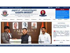 அழகப்பா பல்கலைக்கழகம்'s Website Screenshot