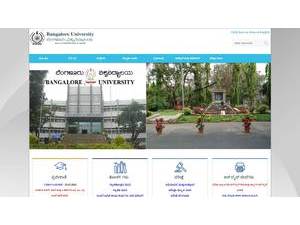 Bangalore University's Website Screenshot