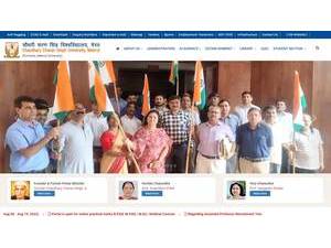 Chaudhary Charan Singh University's Website Screenshot